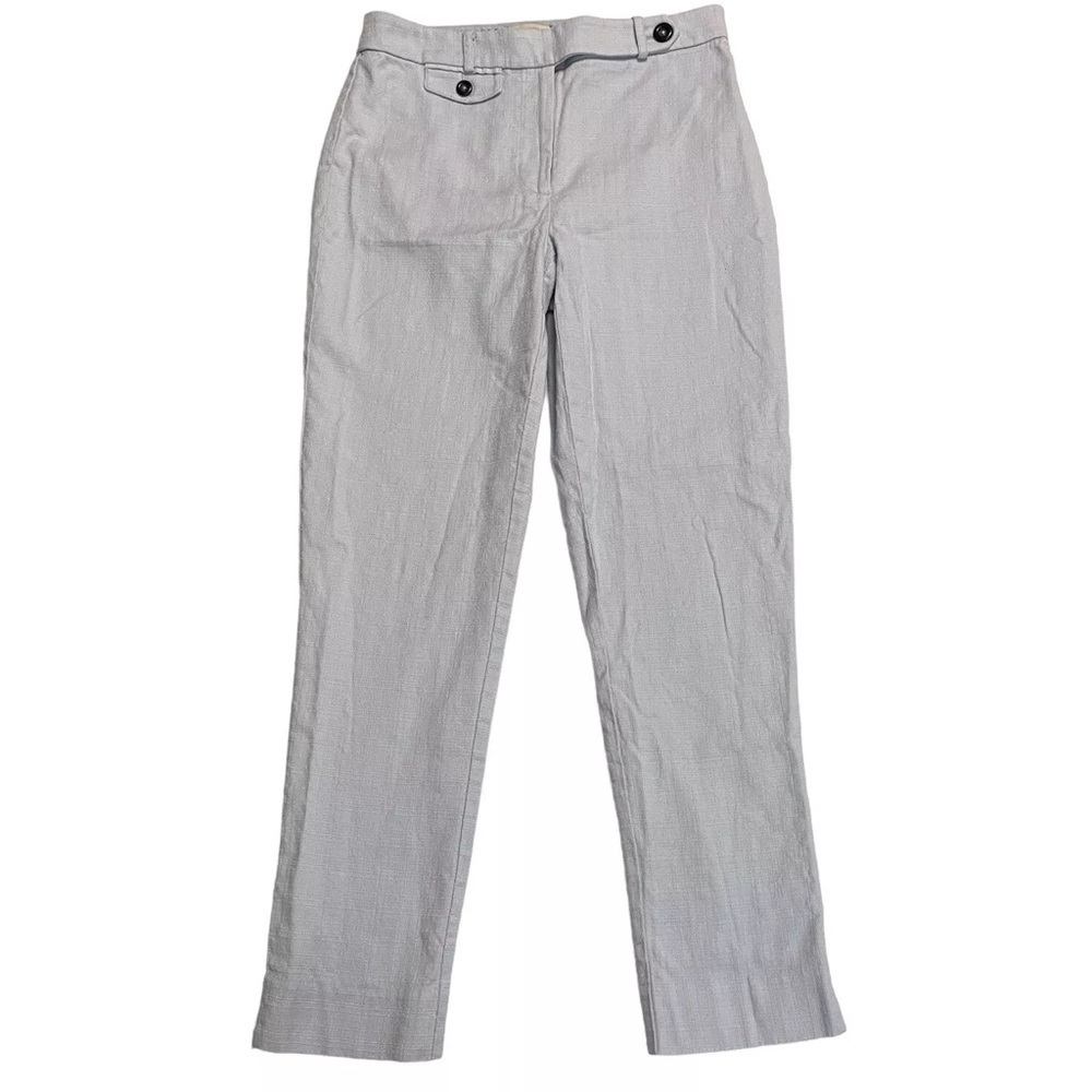 Anthropologie The Essential Slim Chino light blue textured pants - Picture 2 of 12